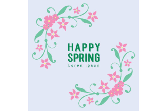 Beautiful Card Design for Happy Spring: Welcoming the Season with Style
