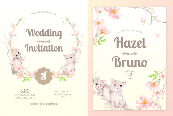 Cherry Blossom Wedding Invitation Vol.02