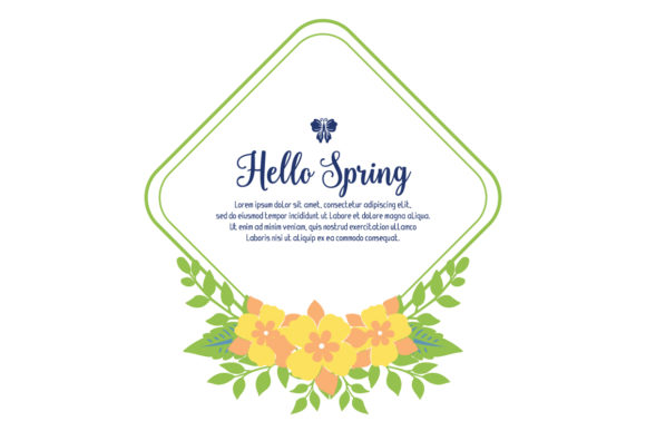Cute Invitation Card Hello Spring Design: A Strategic Approach to Welcoming the Season
