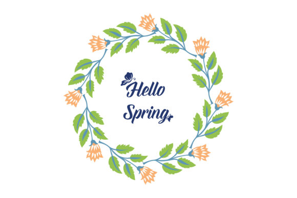Elegant Card Design for Hello Spring: Welcoming the Season with Style