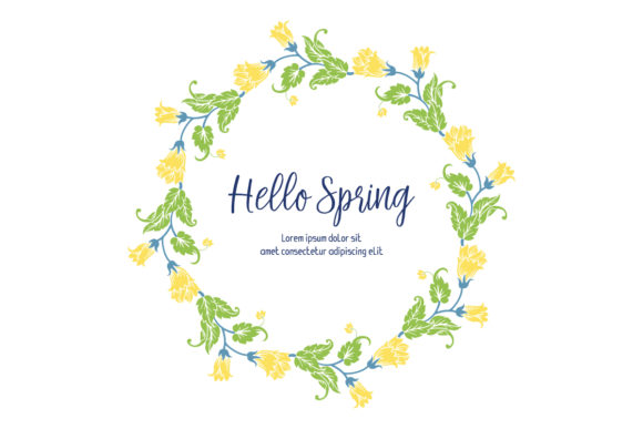 Embrace the Season with Unique Hello Spring Poster Design