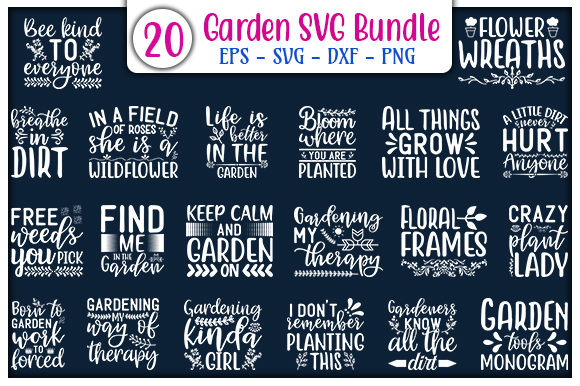 Explore the Charming Garden Quotes Design Bundle