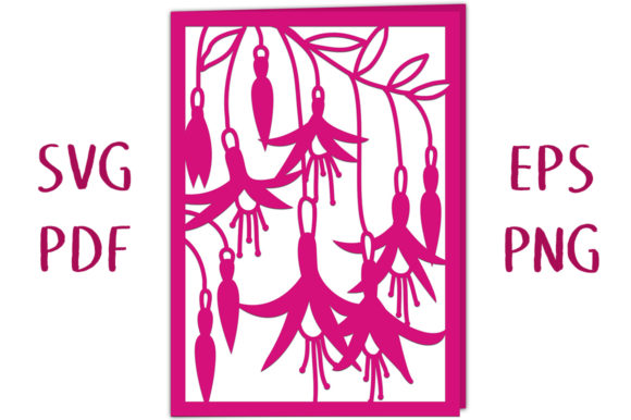 Fuchsia Card SVG Cutting Template: A Versatile Solution for Beautiful Greetings