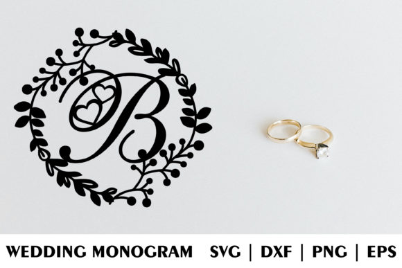 Letter B of Wedding Decorative Monogram: A Unique and Creative Design for Your Special Day
