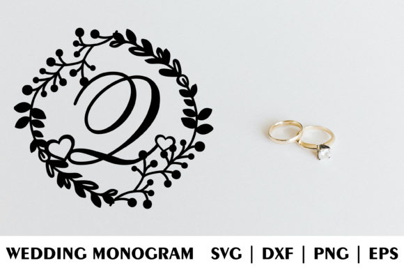 Letter Q Wedding Monogram: A Unique Floral Design