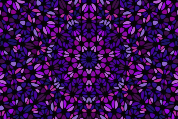 Purple Flower Mosaic Background: A Vibrant and Versatile Design Element