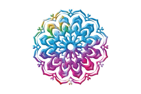 Tie Dye Colorful Mandala Sublimation