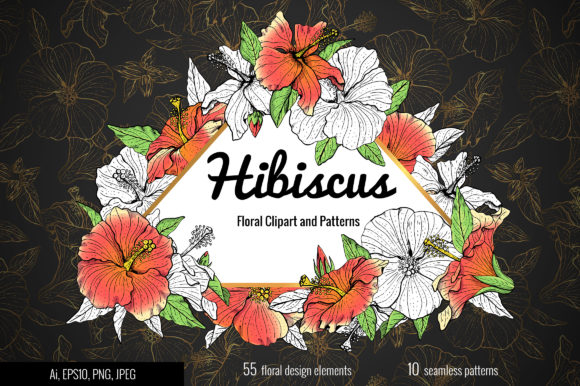 Unlocking Creativity with Clipart and Patterns Hibiscus: A Versatile Design Solution