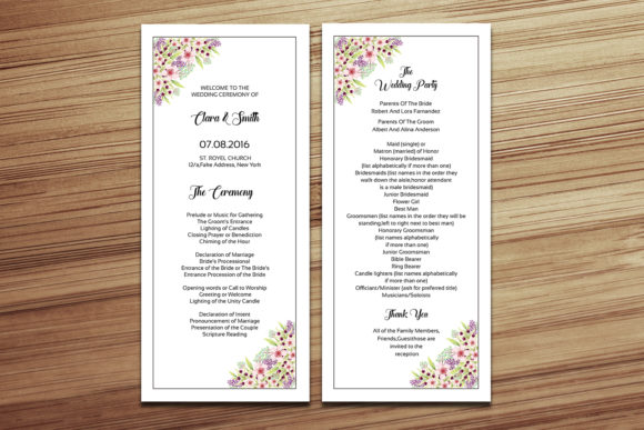Wedding Program Template: A Guide to Customizing Your Ceremony